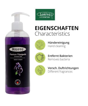 Buy Lorito Premium Liquid Soap Black Calla 6 x 500ml - Vegan Cream Soap for Sensitive Skin & Allergy Sufferers | International Shipping Available - Buy Online on SooperMarket.com