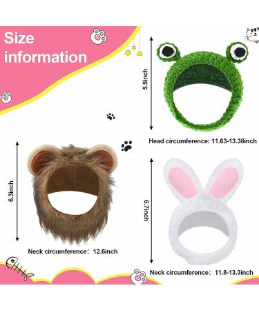 3 Piece Cat Costume Set with Adjustable Pet Headwear for Kitten and Dog Cosplay - Perfect for Halloween and Birthday Parties (Basic Style) - Buy Online on SooperMarket.com