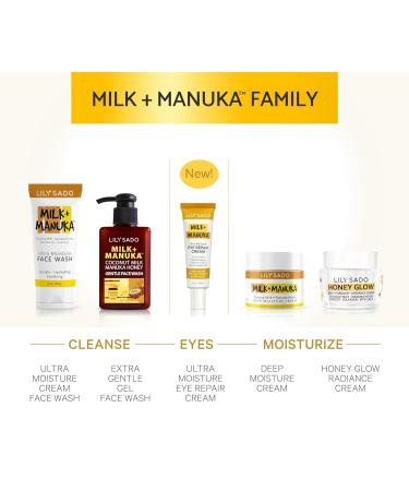 LILY SADO Milk+Manuka Coconut Milk & Honey Gel Cleanser | Gentle Facial Wash - Hydrating Balancing & Pore-Reducing - 5oz Natural & Cruelty-Free - Buy Online on SooperMarket.com