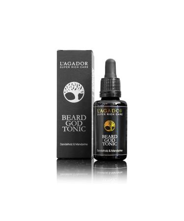 L'AGADOR Beard God Tonic | Beard care oil with argan oil sandalwood and mandarin | Barber Shop Approved