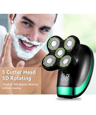 TEMKIN 5 in 1 Electric Shaver - Rechargeable Electric Razors with Floating Heads Hair Clipper Nose & Ear Trimmer Facial Cleaning Brush for Men - International Shipping Available - Buy Online on SooperMarket.com
