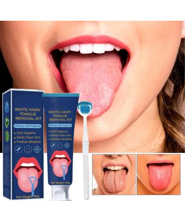 Buy Tongue Scraper Cleaning Brush Set - 2pcs Oral Freshener for Bad Breath Removal | 50g - International Shipping - Buy Online on SooperMarket.com