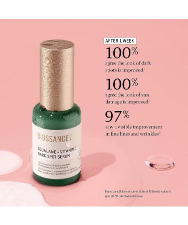 Biossance Squalane + Vitamin C Dark Spot Serum - 10% Vitamin C for Brightening, Dark Spot Reduction, and Pigmentation Control (1.01 oz) - Buy Online on SooperMarket.com