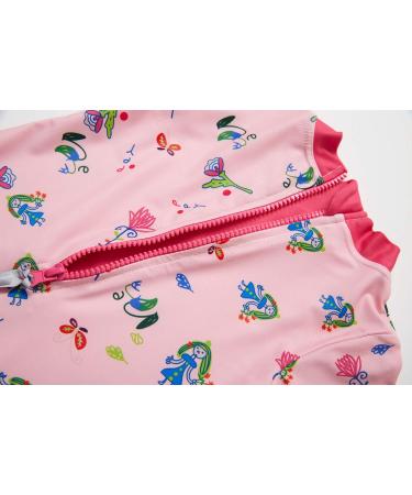 BONVERANO Baby Girls Long Sleeve Swimsuit UPF 50+ Toddler Bathing Suit | 18-24 Months Pink - Buy Online on SooperMarket.com
