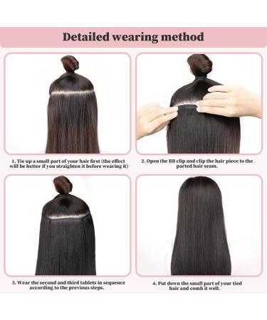1PC Tape Hair Extensions Human Hair Black Hair Extensions Clip In 15.8'' Human Hair Extensions Real Human Hair Extensions Tape Invisible Straight Hair Pieces for Long Hair Women - Buy Online on SooperMarket.com