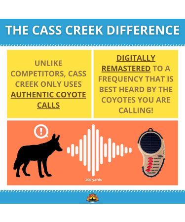 Cass Creek Ergo Predator Call CC010 - Handheld Electronic Game Call for Coyote - 5 Calls in 1 - Expert Calls - Compact Design - Brown/Black - Buy Online on SooperMarket.com