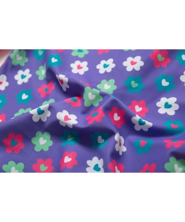 BONVERANO Baby Girls Long-Sleeve Swimsuit | UPF 50+ Sun Protection | Purple | 6-9 Months - Buy Online on SooperMarket.com
