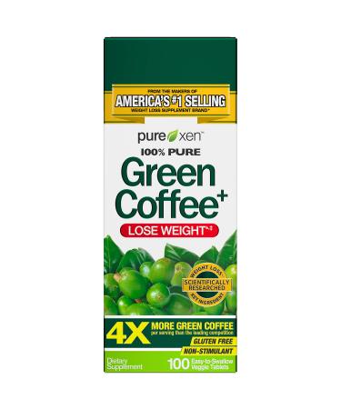 Purely Inspired Green Coffee+ 100 Easy-to-Swallow Veggie Tablets