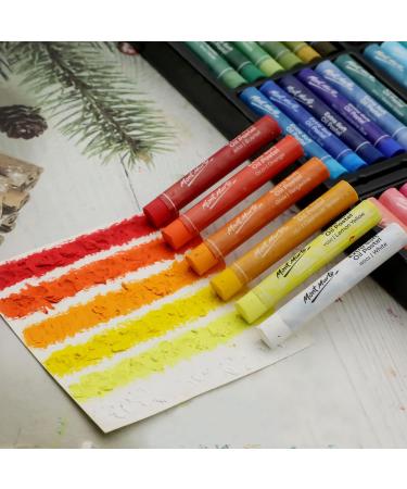 Mont Marte Extra Soft Oil Pastels 72pc - Assorted Bright Colors - Vibrant and Buttery - Ideal for Art, Craft, Coloring, and Sketching - Buy Online on SooperMarket.com