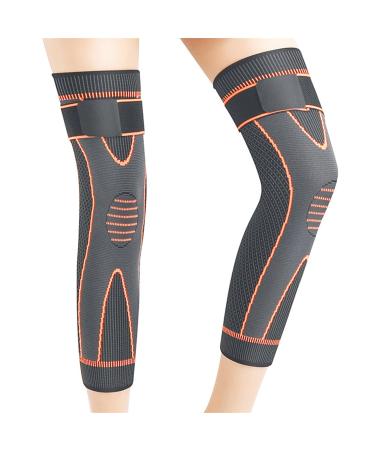 FCSHFC Knee Brace Men Women Adjustable Compression Bandage Knee Tendon Support Sleeve Knee Warmer(Color:C Size:L) LC