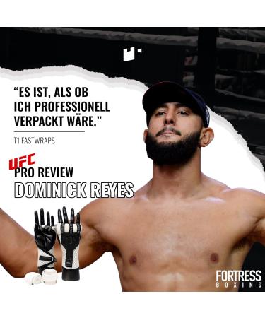 Fortress Boxing Bandages T1 Fastwraps - Kickboxing Muay Thai MMA Hand Wraps | Patented Design | Black - Buy Online on SooperMarket.com