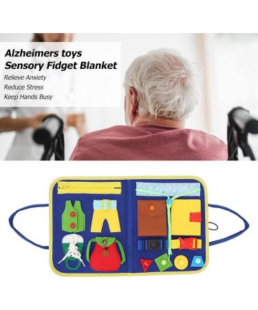 Natudeco Elderly Blanket Toy Clothing Clothing Learning Board Decompressing Toys To Relieve Anxiety Skin Friendly Light Portable Durable Home Care - Buy Online on SooperMarket.com