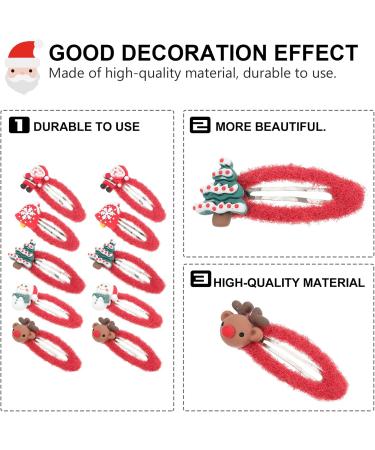 ABOOFAN 5 Pairs Christmas Hair Clips Hair Clips for Girls Kid Hair Accessories Girls Hair Clips Antler Hair Clip Christmas Hair Accessories Diy Party Hair Ornament Santa Hairpin Hair Grips - Buy Online on SooperMarket.com