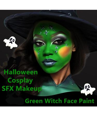 Go Ho Green Face Paint Stick 1.06 Oz - Washable & Creamy Body Paint for Grinch Costume - Full-Coverage Makeup Stick for Adults & Children - Halloween SFX Cosplay - Buy Online on SooperMarket.com