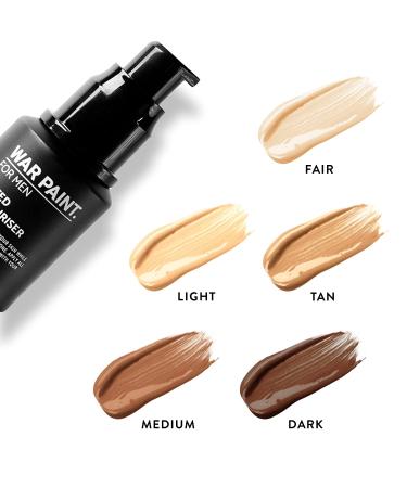 War Paint Men's Tinted Moisturiser - Cruelty-Free Vegan Makeup for Men - 5 Shades (Light) - Made in UK - Buy Online on SooperMarket.com