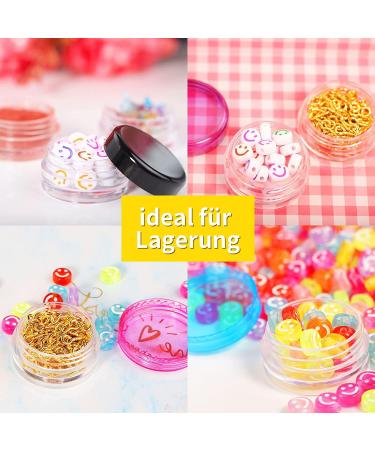 100 PCS Clear 3ml Mini Cream Cans with Screw Caps Spatulas & Stickers for Cosmetics Lotion Nail Art & Lip Balm International Shipping Available - Buy Online on SooperMarket.com