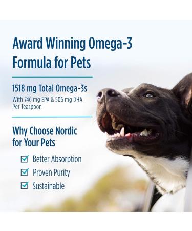 Omega-3 Pet Fish Oil for Cats and Small Dogs 237ml Lab-Tested Soy Free Gluten Free Non-GMO - Buy Online on SooperMarket.com