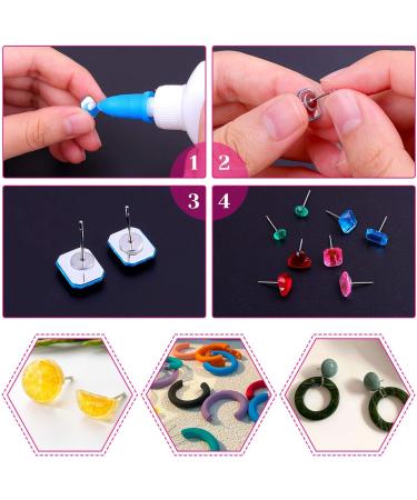 Hypoallergenic Stainless Steel Earring Making Kit - 1650pcs Posts, Backs, Studs, Jump Rings for DIY Jewelry - Buy Online on SooperMarket.com