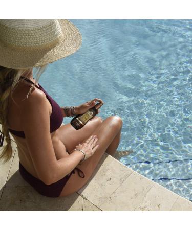 Australian Gold SPF 4 Spray Oil Sunscreen - 8 oz | Carrot Oil Formula | Broad Spectrum | Water Resistant - Buy Online on SooperMarket.com