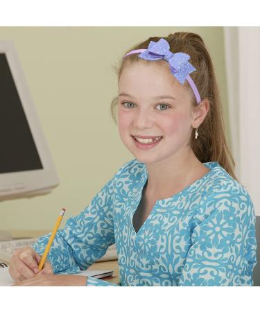 XIMA Bow Headbands for Girls - 10pcs Sequin Glitter Hair Bands for Kids - Stylish 3.5 Bow Accessories - Buy Online on SooperMarket.com