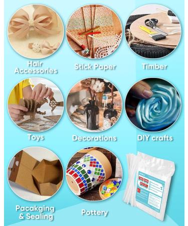 SHALL Mini Hot Glue Sticks 100-pack - Clear All-Temp Hot Melt Glue Gun Sticks - 0.27 x 8 - Multipurpose DIY Art Craft Supplies - Buy Online on SooperMarket.com