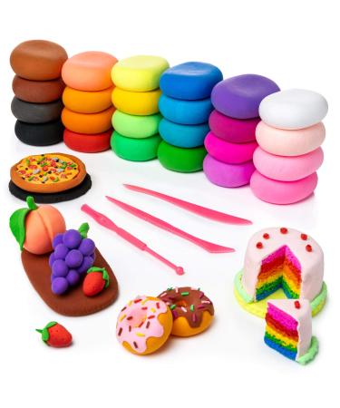 Artsity Air Dry Clay  24 Color Modeling Set with 3 Sculpting Tools  Magic Foam Clay for Kids and Adults  Gift for Boys and Girls 24 PCS