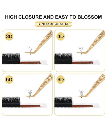 FEITA Gold Eyelash Extension Tweezer Set - Precision Diamond Grip Tweezers for Volume & Individual Lashes (6Pcs) - Buy Online on SooperMarket.com