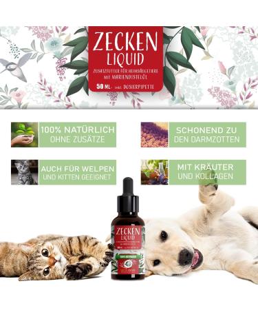 Nature Animal 2x Tick Protection Liquid for Dogs & Cats - Fast-Acting Natural Tick Defense - 2 Pack - Buy Online on SooperMarket.com