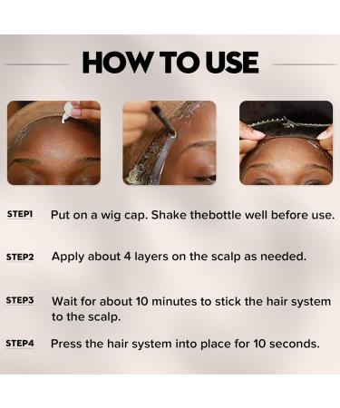 TBeautfave Wig Glue Lace Front Waterproof Lace Wig Glue Hair Adhesive Glue Hair Glue for Wigs Strong Hold Invisible Bonding Adhesive Hair Glue for Wigs Latex-Free and Oil-Resistant Hair Adhesive 1 - Buy Online on SooperMarket.com