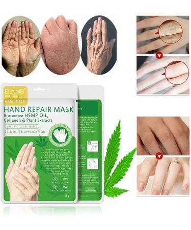 Hand Care Mask - 3 Pairs Moisture Gloves for Anti-Aging & Hydration | Dry Cracked Hands Treatment for Men & Women - International Shipping - Buy Online on SooperMarket.com