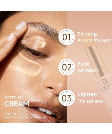 Retinol Eye Stick Retinol Eye Cream for Dark Circles and Puffy Eyes Anti Wrinkle Eye Cream Anti Aging Under Eye Cream for Women/Men Eye Balm Stick Smoothens Wrinkles Fade Fine Lines - Buy Online on SooperMarket.com