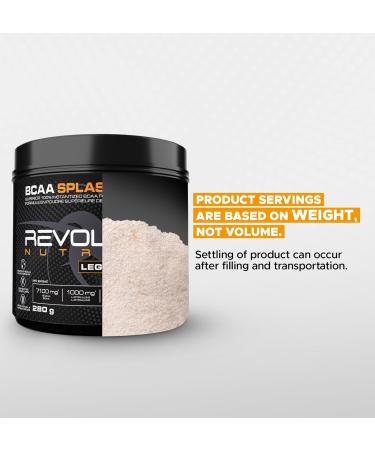 Revolution Nutrition BCAA Splash BCAA Powder Vegan Formula Zero Calorie Lactose Free Muscle Recovery Post Workout 7100 Mg of Branched Chained Amino Acid 1000 mg Citrulline Malate 280 G 46 Servings (Candy Peach 0.62 Pound) Candy Peach 0.62 Pound - Buy Online on SooperMarket.com