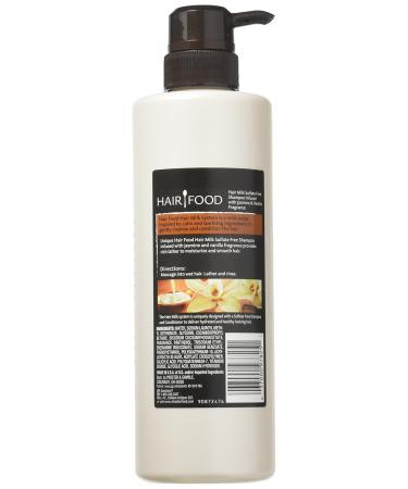 Buy Hair Food Sulfate-Free Hair Milk Shampoo with Jasmine & Vanilla 17.9 Fl Oz Nourishing & Moisturizing Formula for All Hair Types - Buy Online on SooperMarket.com