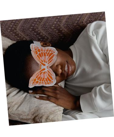 Healeved Ice Butterfly Eye Mask - Silk Gel Sleep Mask for Cooling and Comfort - Orange - Buy Online on SooperMarket.com