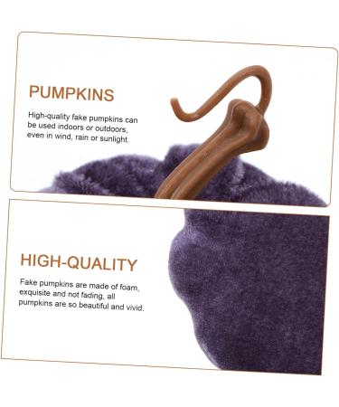 HOMSFOU 10 Pcs Flannel Foam Pumpkin Artificial Pumpkins Bulk Thanksgiving Decor Craft Pumpkins Pumpkin Artificial Faux Pumpkin Decor Fall Decorations Home Party Photo Prop Set Halloween Greyx2pcs 14X12.5X12.5CMx2pcs - Buy Online on SooperMarket.com