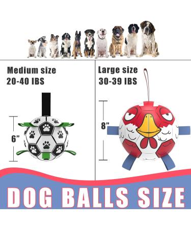 Hetoo Interactive Dog Toys | Durable Football with Gripping Bottles | Perfect for Small & Medium Breeds | Water Toys for Indoor & Outdoor Play - Large Size 3 Angry-Chick - Buy Online on SooperMarket.com