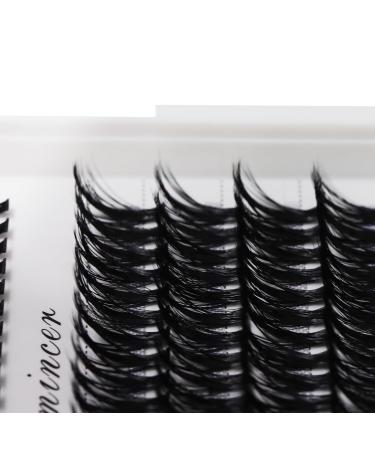 Bodermincer 240pcs D Curl 40D Cluster Eyelashes - 12-14mm Mixed DIY Eyelash Extensions for Stunning looks | International Shipping Available - Buy Online on SooperMarket.com
