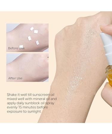 SPF 50 Oil Sunscreen Spray - Broad Spectrum Hydrating UV Protection | SPF Glow Oil Mist 100ML - Buy Online on SooperMarket.com