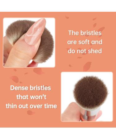 HEYMKGO Flat Top Kabuki Contour Foundation Brush for Liquid, Powder & Cream - Buffing & Blending Face Brush - Buy Online on SooperMarket.com