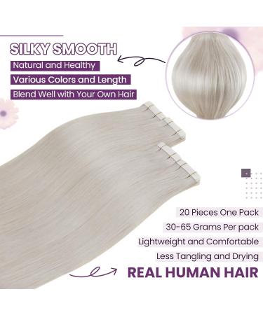 Laavoo Invisible Tape In Extensions - Real Hair Blond 70cm Seamless Skin Weft #60 20pcs 50g - Premium Quality Hair Extensions for Effortless Volume and Length - Buy Online on SooperMarket.com