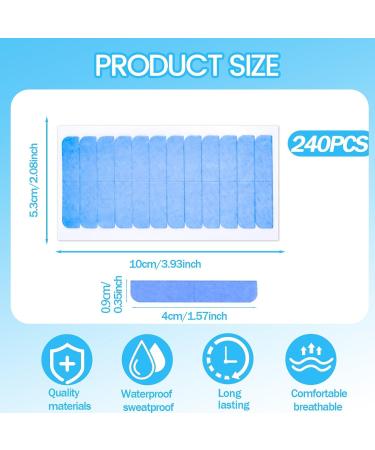 240 Blue Hair Extension Tape Tabs Adhesive Replacement for Human Hair Extensions Perfect for Tape-In Extensions - Buy Online on SooperMarket.com
