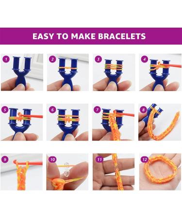 CRAZONE 2000+ Pcs Rubber Bands Refill Kit - DIY Weaving Loom Bracelet Making Set for Kids | 23 Colors, 200+ Beads, 12 Charms | Perfect Christmas & Birthday Gift - Buy Online on SooperMarket.com