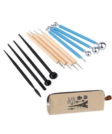 Ecjiuyi 12 Piece Ball Tools for Paper Crafts,Polymer Clay Tools,Sculpting Set Mandala Rock Painting Art