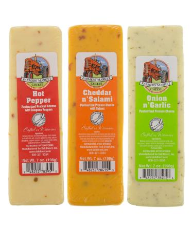 Wisconsin Cheese Blocks - 6 Pack Assorted with New Flavors - Buy Online on SooperMarket.com