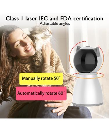 YVE LIFE Laser Toy for Indoor Cats Motion Activated Interactive Cat Toys for Kitten/Dogs USB Rechargeable Fast and Slow Circling Pattern Automatic On/Off and Silent - Buy Online on SooperMarket.com
