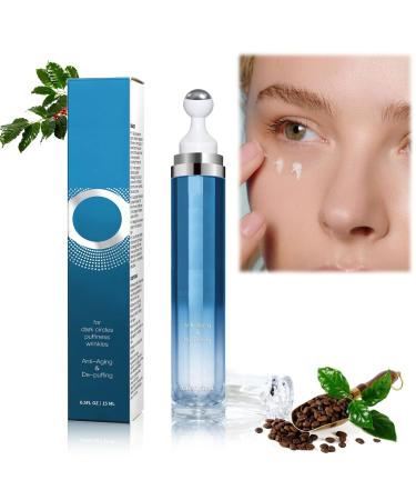 Funnaura Dark Circle Caffeine Eye Cream 360 Roller Puffy Eyes Bags Under Eyes Reduce Wrinkles and Fine Lines