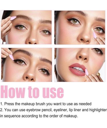 Lip Liner 4-in-1 Makeup Pen: Eyeliner, Highlighter, Eyebrow Pencil, Lip Liner - High Pigment & Portable Makeup Solution - Buy Online on SooperMarket.com
