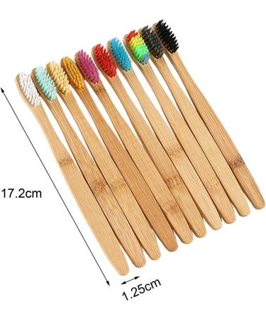 Buy Folpus 5x Soft Bristle Toothbrushes - Set of 10 Colorful Toothbrushes for Gentle Cleaning - International Shipping Available - Buy Online on SooperMarket.com