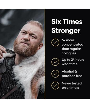 Concentrated Cologne for Men by Beard Struggle - 6x More Longer Than Traditional Colognes - Silver Collection - Alfheim's Forests - Mens Cologne 15 mL / 0.5 US. fl. oz. Glass Roller Bottle - Buy Online on SooperMarket.com