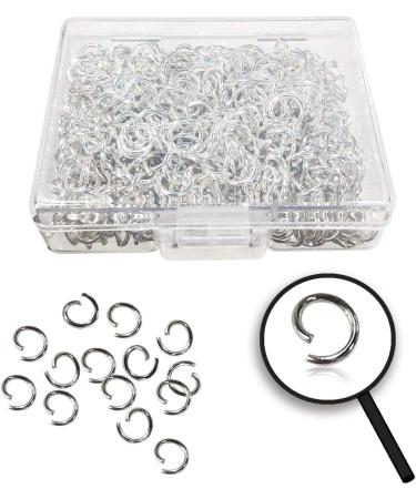 600 Pcs Silver Plated Jump Rings Split Rings - 6mm Jewelry Making Supplies - Buy Online on SooperMarket.com